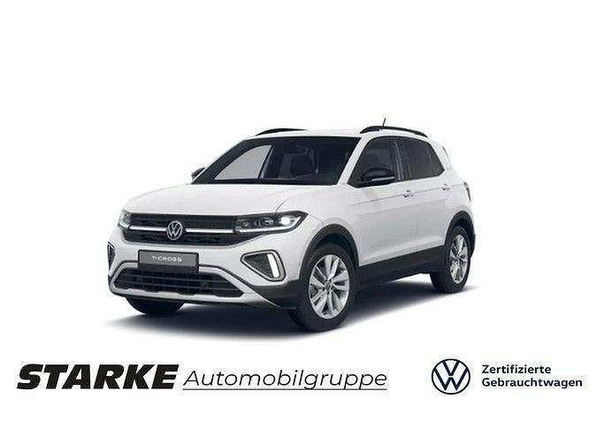 Weiß Gebraucht 2025 VW T-Cross Goal SUV | 24.540 € (Guter Preis) - Bild 1/4