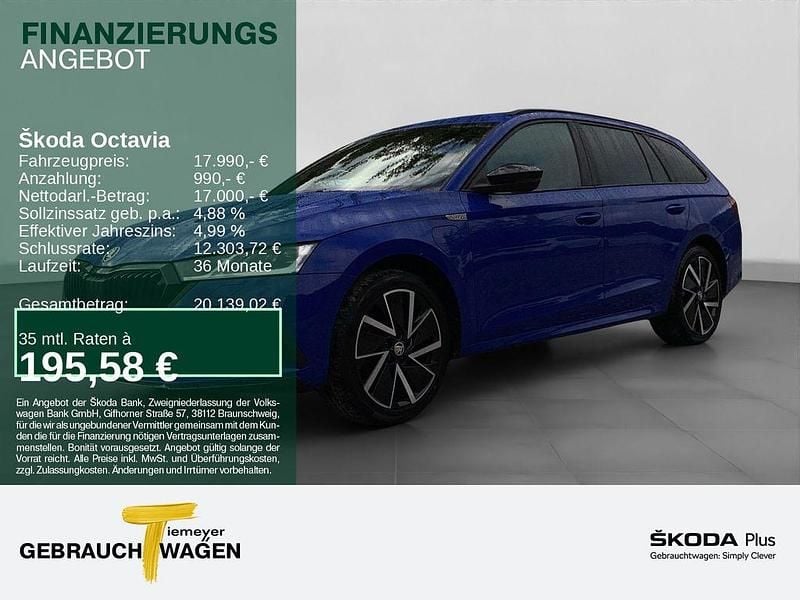Gebraucht Skoda Octavia SportLine 204 PS (150 kW) 2022 Blau Kombi