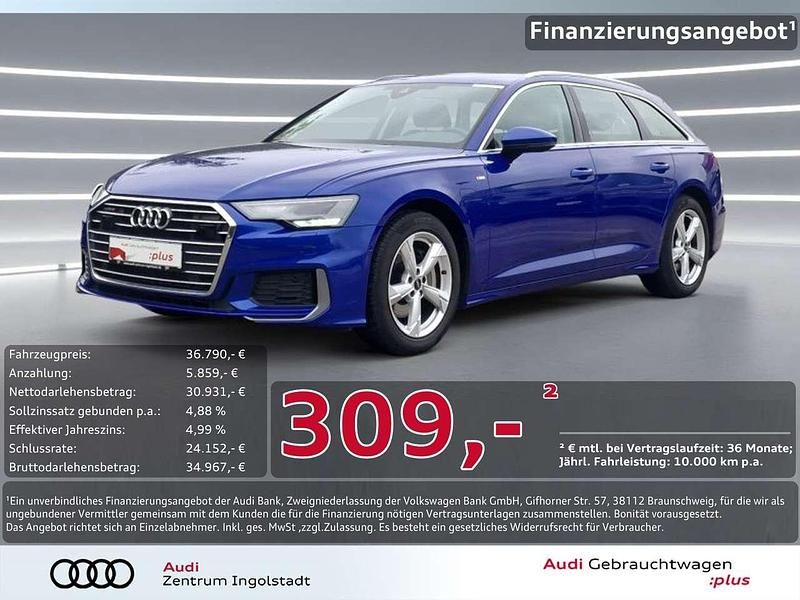 Gebraucht Audi A6 S-Line 265 PS (194 kW) 2022 Blau metallic Kombi