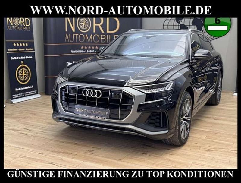 Orcaschwarz metallic (metallic) Gebraucht 2019 Audi Q8 S-Line SUV | 58.990 € (Superpreis) - Bild 1/3