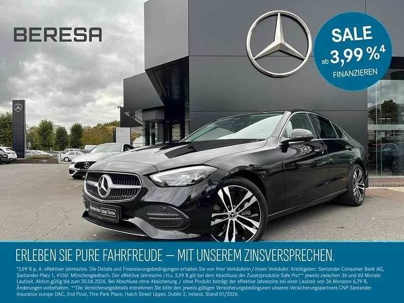 Schwarz Gebraucht 2024 Mercedes C200 Avantgarde Limousine | 35.985 € (Superpreis) - Bild 1/4