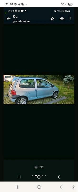Silber Gebraucht 2000 Renault Twingo Kleinwagen | 995 € - Bild 1/4
