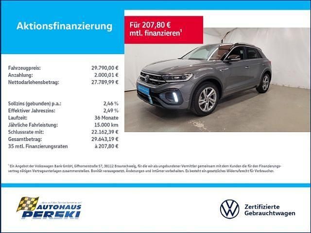 Grau Gebraucht 2024 VW T-Roc R-line SUV | 29.790 € (Guter Preis) - Bild 1/4