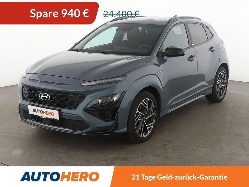 Grün Gebraucht 2021 Hyundai Kona N Line SUV | 22.930 € (Guter Preis) - Bild 1/3