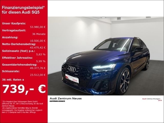 Blau Gebraucht 2022 Audi SQ5 Sport SUV | 53.980 € (Fairer Preis) - Bild 1/3