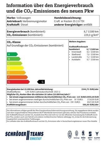 Weiß Neu 2024 VW Crafter Van | 49.980 € (Teuer) - Bild 1/4