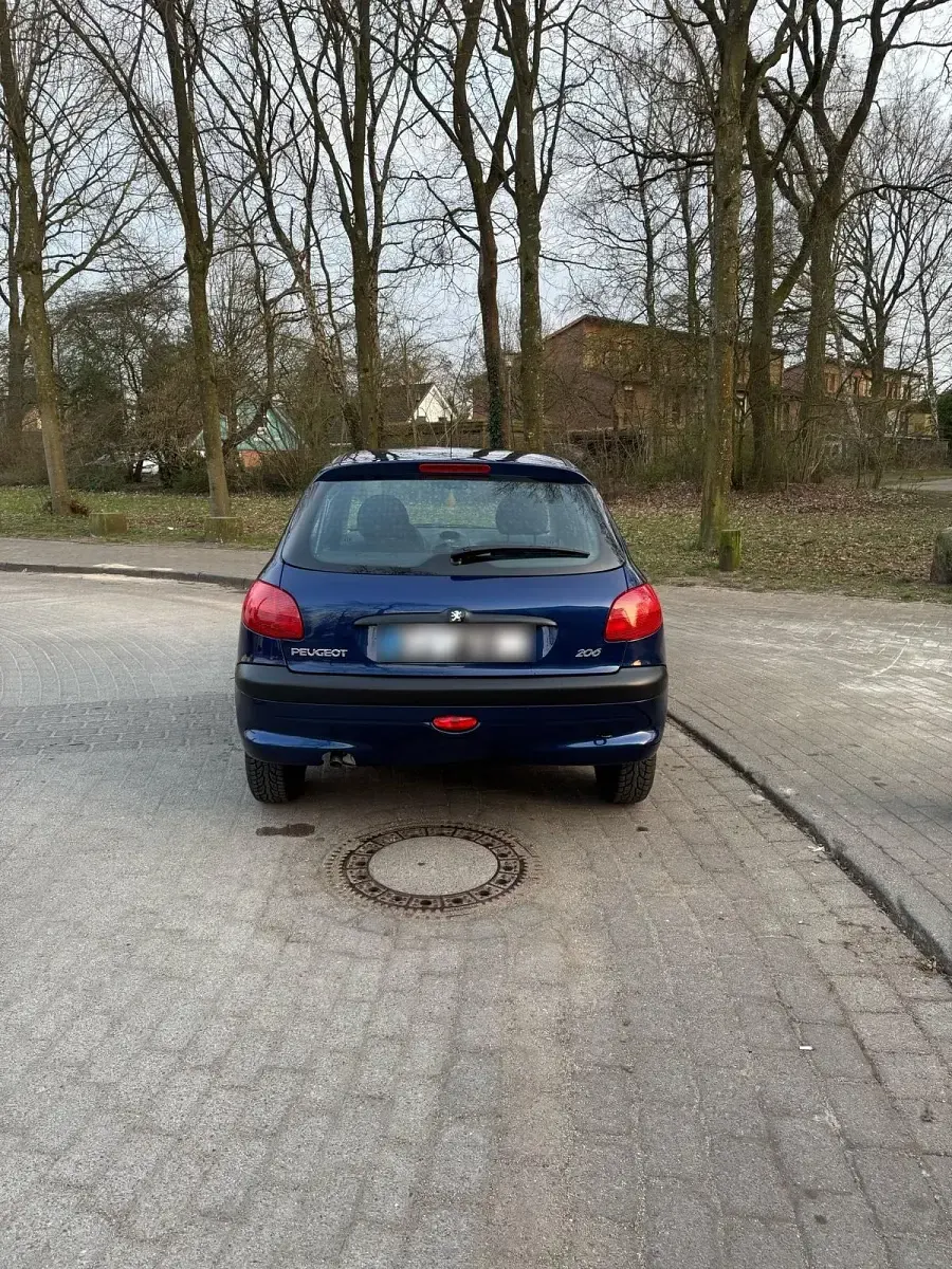 Gebraucht Peugeot 206 75 PS (55 kW) 1999 Blau Kleinwagen