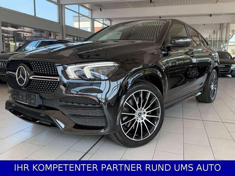 Obsidianschwarz Gebraucht 2021 Mercedes GLE350 AMG line Coupé | 51.991 € (Fairer Preis) - Bild 1/4