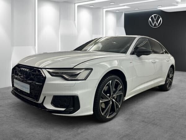 Weiß (gletscherweiß metallic) Gebraucht 2024 Audi A6 S-Line Limousine | 80.990 € - Bild 1/4