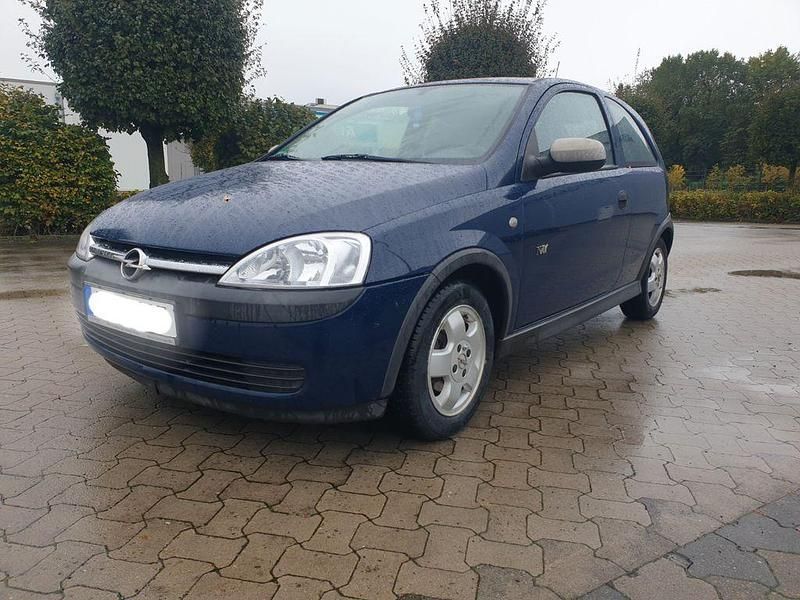 Blau Gebraucht 2003 Opel Corsa Njoy Limousine | 1.500 € (Fairer Preis) - Bild 1/4