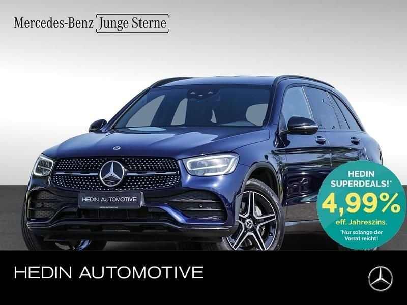 Blau Gebraucht 2021 Mercedes GLC300e Exclusive Limousine | 35.490 € (Superpreis) - Bild 1/4