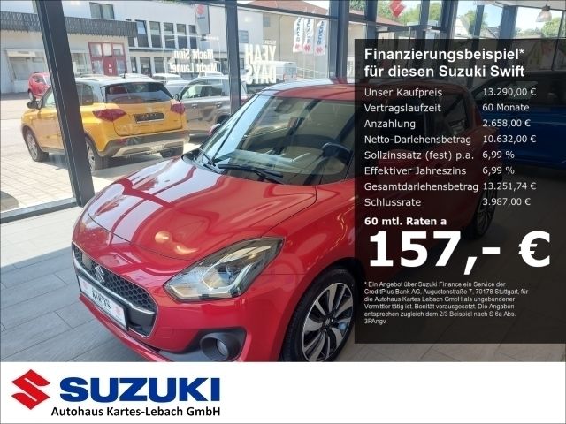 Rot Gebraucht 2019 Suzuki Swift Comfort+ Limousine | 13.290 € (Fairer Preis) - Bild 1/3