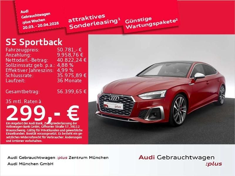 Gebraucht Audi S5 Ambiente 341 PS (250 kW) 2023 Tangorot metallic Coupé