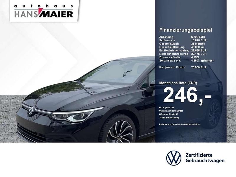 Deep black perleffekt Gebraucht 2023 VW Golf VIII Active Limousine | 26.900 € (Teuer) - Bild 1/2
