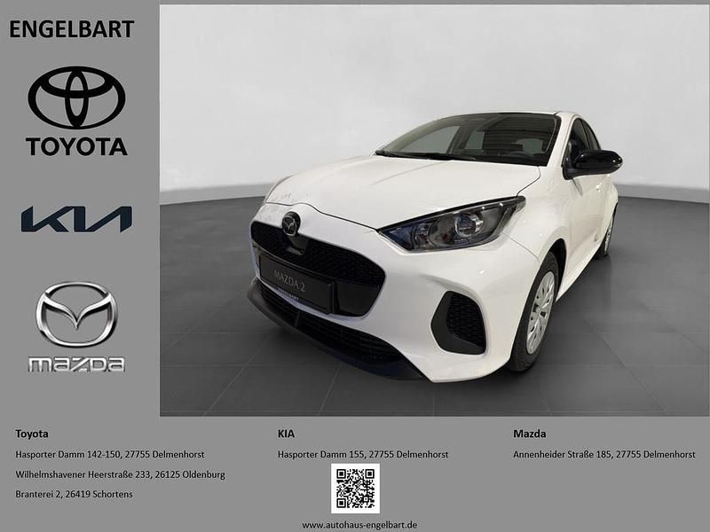 Lunar white Neu 2025 Mazda 2 Prime-Line Kleinwagen | 21.995 € (Fairer Preis) - Bild 1/4