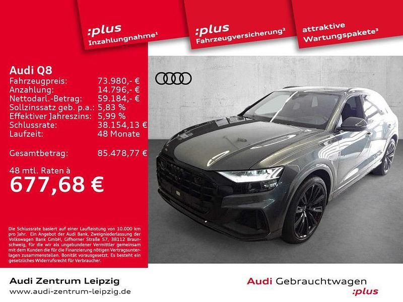 Daytonagrau perleffekt Gebraucht 2022 Audi Q8 Competition SUV | 73.980 € (Fairer Preis) - Bild 1/3