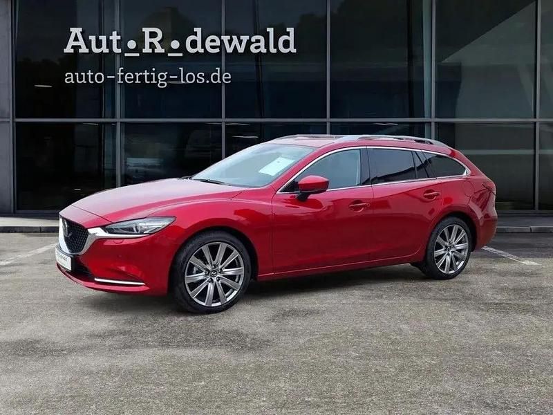 Soul red crystal metallic Gebraucht 2023 Mazda 6 Exclusive-Line Kombi | 33.490 € (Fairer Preis) - Bild 1/4