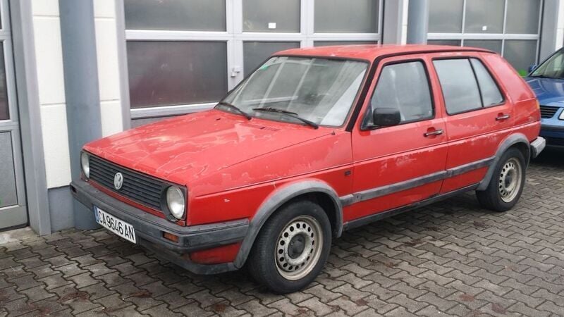 Rot Gebraucht 1988 VW Golf II Limousine | 1.500 € - Bild 1/4