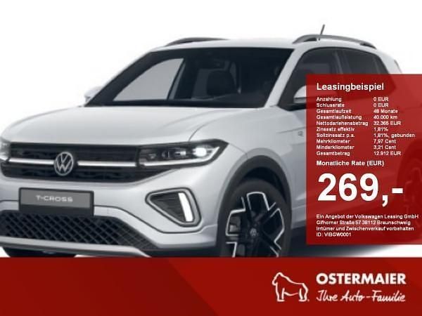 Neu VW T-Cross R-line 116 PS (85 kW) 2025 Silber (reflexsilber) SUV