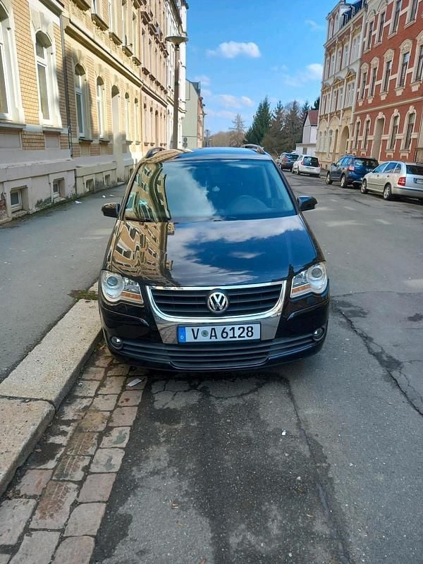 Gebraucht VW Touran 105 PS (77 kW) 2007 Schwarz Van / Kleinbus