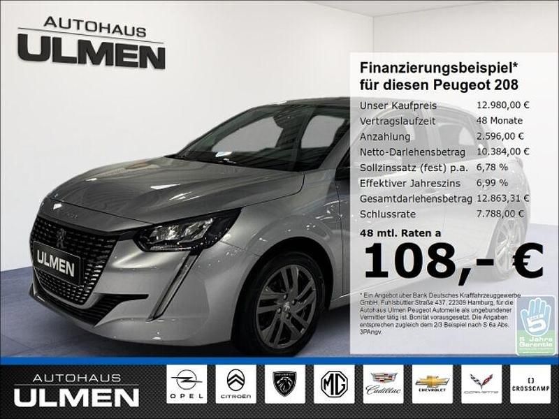 Grau Gebraucht 2021 Peugeot 208 Kleinwagen | 12.980 € (Guter Preis) - Bild 1/4