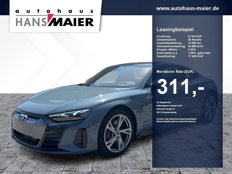 Kemoragrau metallic Gebraucht 2021 Audi e-tron GT quattro Sport Limousine | 44.999 € (Superpreis) - Bild 1/4