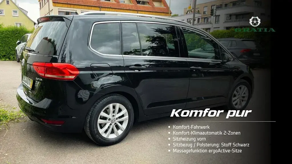 Gebraucht VW Touran Highline 150 PS (110 kW) 2017 Schwarz Van / Kleinbus