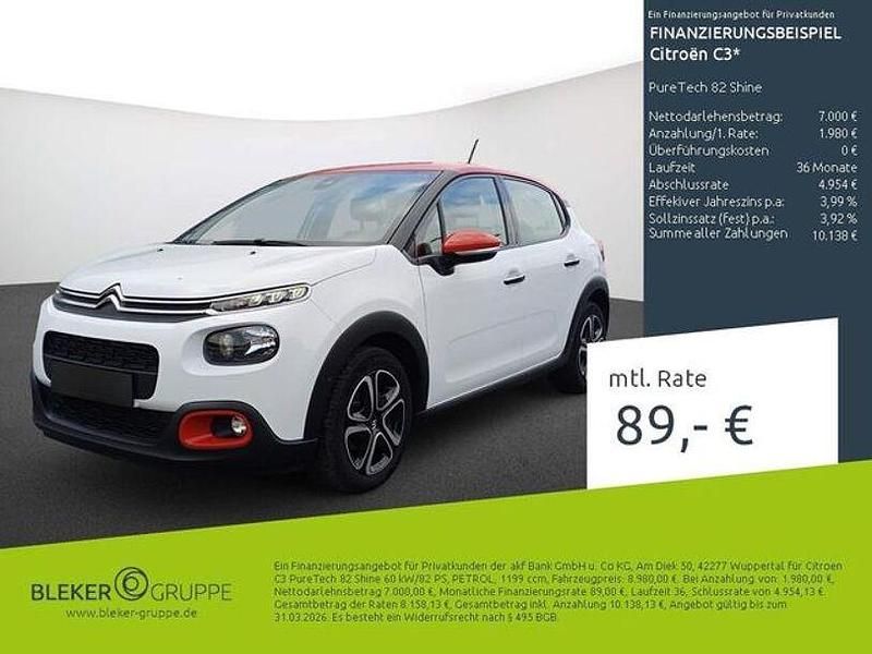 Lack weiss banquise/deckende lackierung Gebraucht 2018 Citroën C3 PureTech Kleinwagen | 8.980 € (Fairer Preis) - Bild 1/3