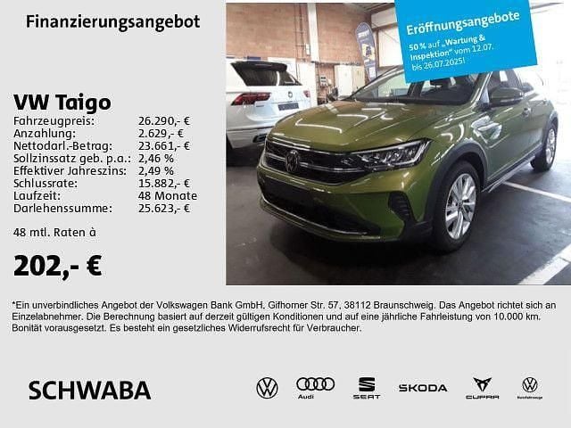 Visual green metallic Gebraucht 2024 VW Taigo R SUV | 26.290 € (Fairer Preis) - Bild 1/4