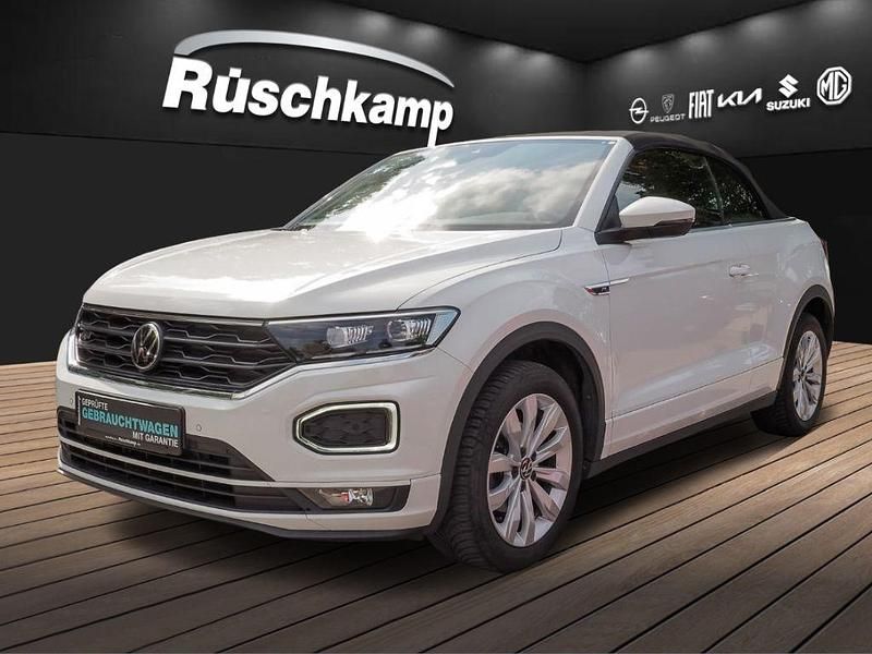 Weiss Gebraucht 2021 VW T-Roc Cabriolet R-line Cabrio | 24.880 € (Fairer Preis) - Bild 1/4