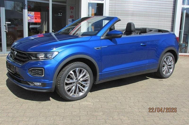Gebraucht VW T-Roc Cabriolet R-line 150 PS (110 kW) 2021 Blau Cabrio