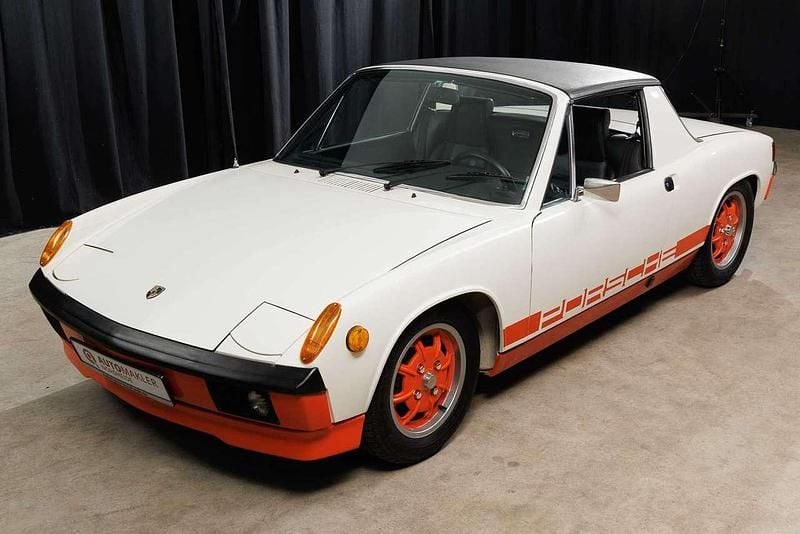 Ivory/phoenixrot uni Gebraucht 1974 Porsche 914 Cabrio | 49.000 € - Bild 1/4