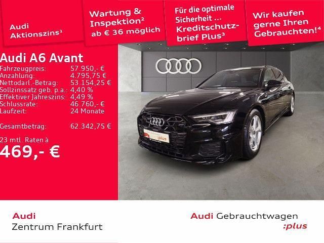 Schwarz Gebraucht 2025 Audi A6 Design Kombi | 56.870 € (Superpreis) - Bild 1/3