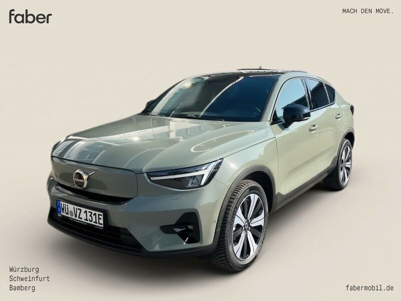 Sage green (metallic) Gebraucht 2023 Volvo EC40 Ultimate SUV | 38.900 € (Fairer Preis) - Bild 1/4