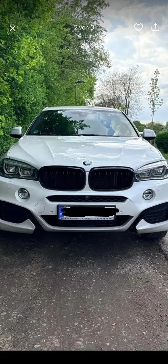 Brugt BMW X6 258 HK (189 kW) 2018 Hvid SUV