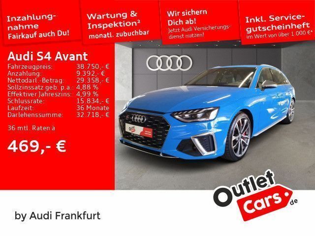 Turboblau/turboblau Gebraucht 2020 Audi S4 Ambiente Kombi | 38.750 € (Guter Preis) - Bild 1/2