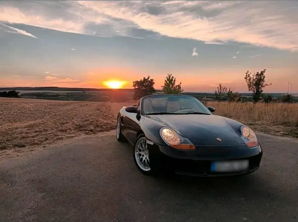 Gebraucht Porsche Boxster 220 PS (161 kW) 2001 Blau Cabrio