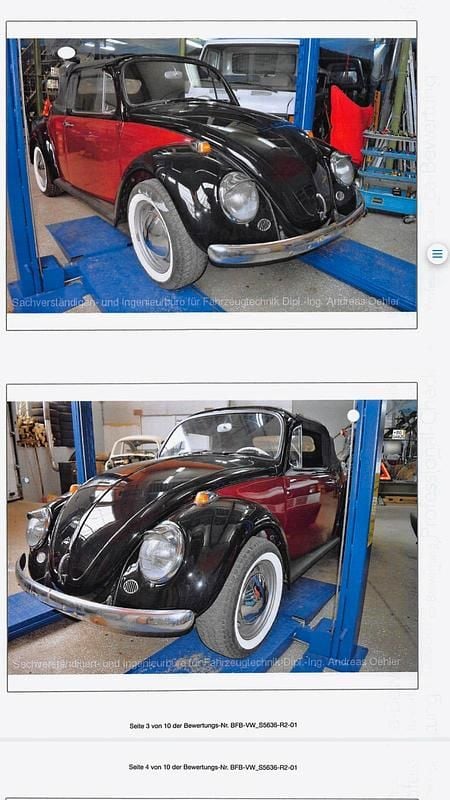 Gebraucht VW Käfer 34 PS (25 kW) 1959 Schwarz Cabrio