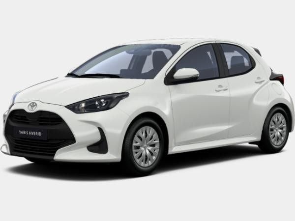 Weiß (schneeweiss) Gebraucht 2024 Toyota Yaris Hybrid Comfort Kleinwagen | 19.543 € (Superpreis) - Bild 1/1
