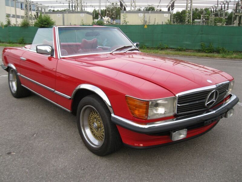 Rot Gebraucht 1979 Mercedes SL450 Classic Cabrio | 34.900 € - Bild 1/4