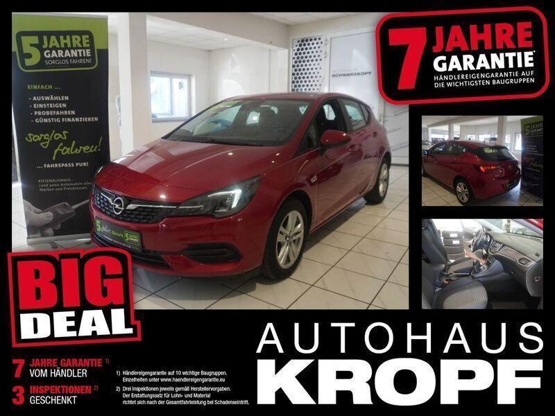 Chili rot/kardio rot Gebraucht 2021 Opel Astra Limousine | 13.480 € (Superpreis) - Bild 1/4