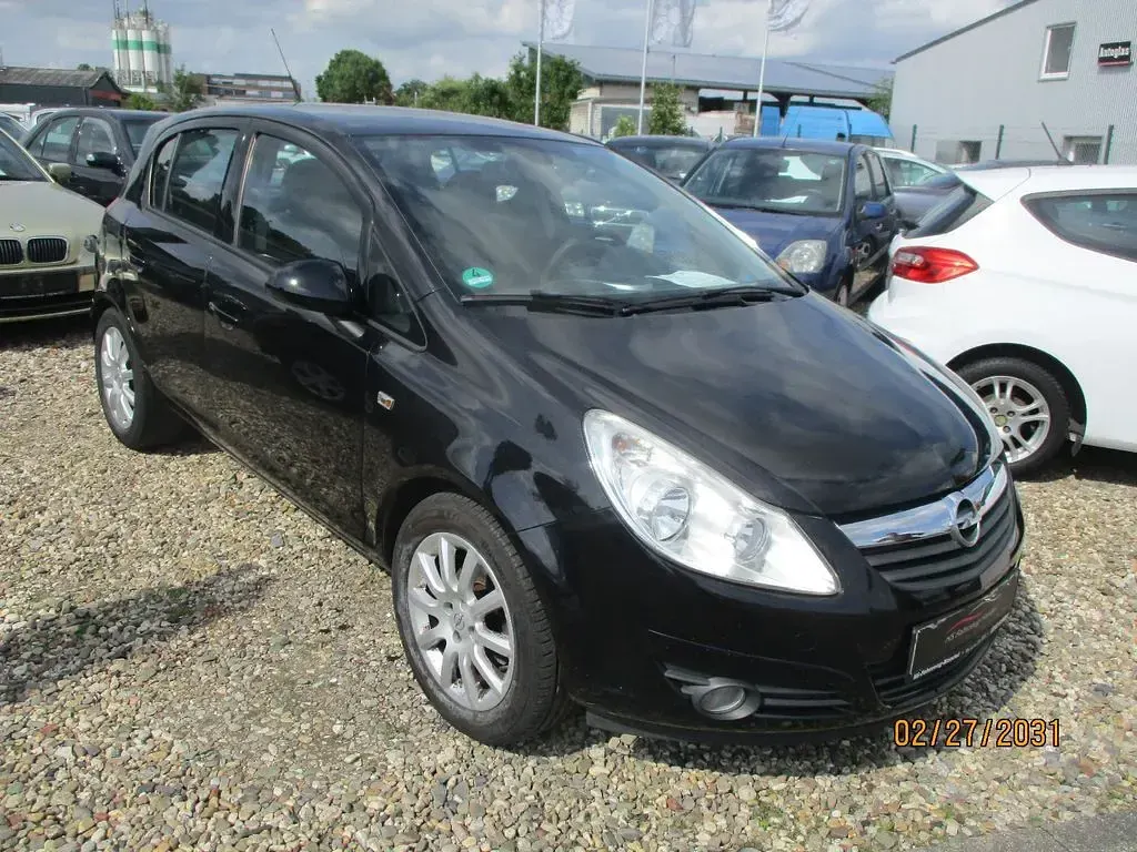 Gebraucht Opel Corsa Edition 80 PS (58 kW) 2008 Schwarz Limousine