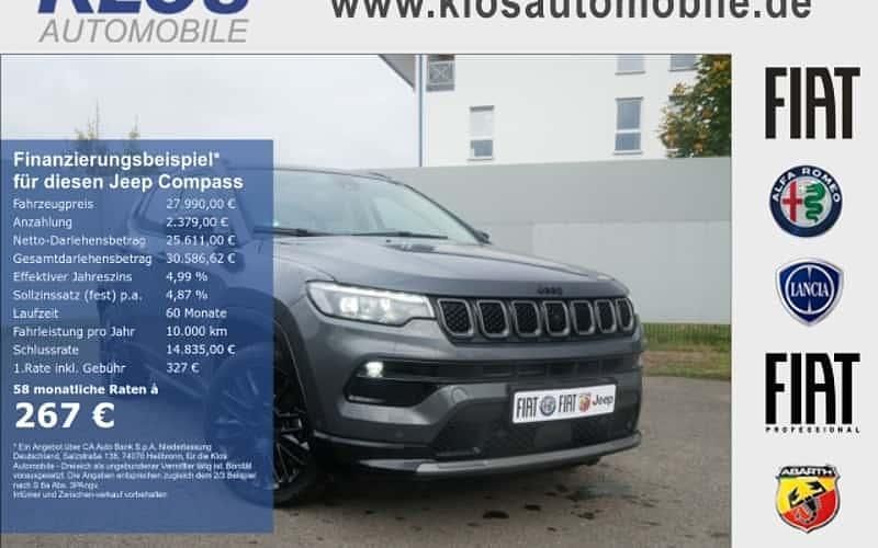 Grau Gebraucht 2024 Jeep Compass SUV | 27.990 € (Guter Preis) - Bild 1/4