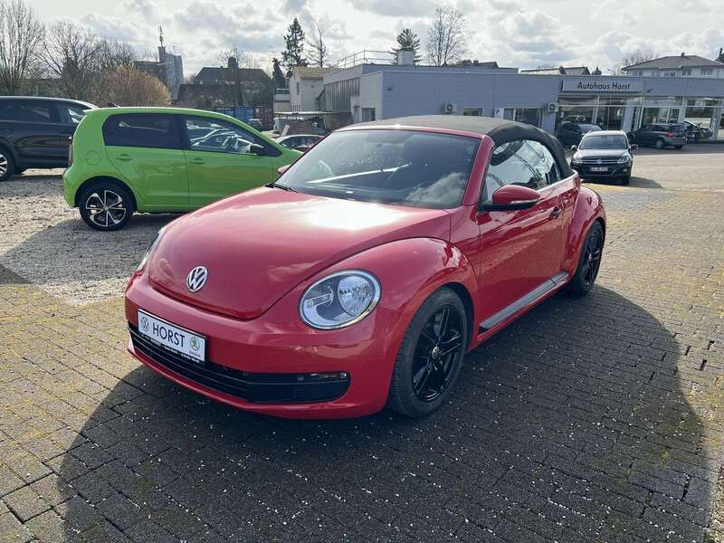 Rot Gebraucht 2015 VW Beetle Basis Cabrio | 13.650 € (Fairer Preis) - Bild 1/4