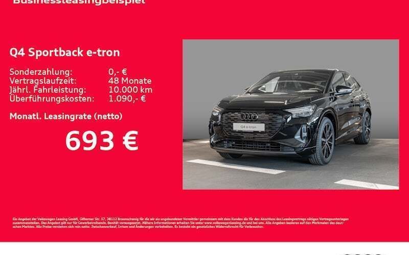 Schwarz Neu 2025 Audi Q4 Sportback e-tron Sport SUV | 75.430 € - Bild 1/4