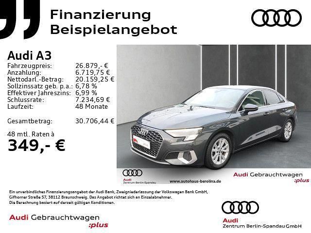 Grau Gebraucht 2021 Audi A3 S-Line Limousine | 26.900 € (Etwas zu teuer) - Bild 1/4