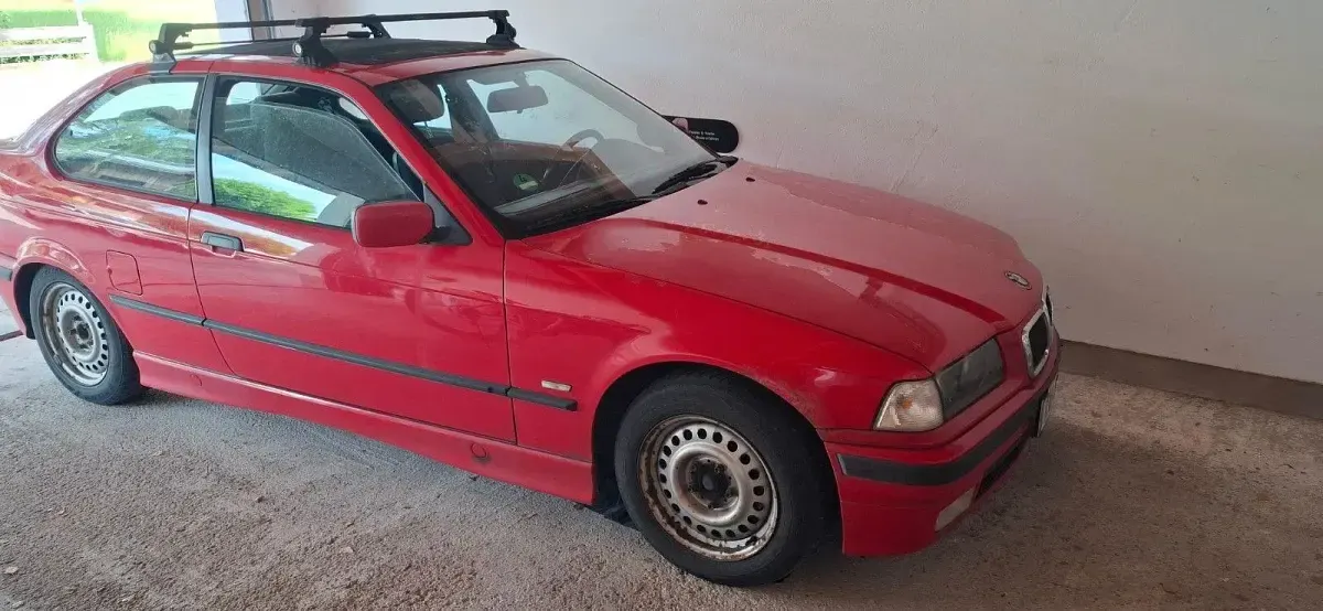 Gebraucht BMW 316 Compact 102 PS (75 kW) 1996 Rot Kleinwagen