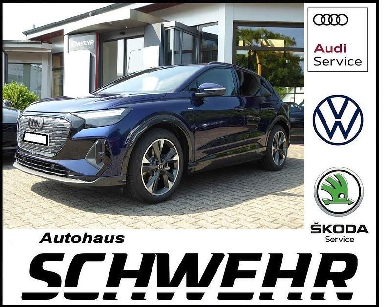 Blau Gebraucht 2023 Audi Q4 e-tron S-Line SUV | 33.850 € (Etwas zu teuer) - Bild 1/4