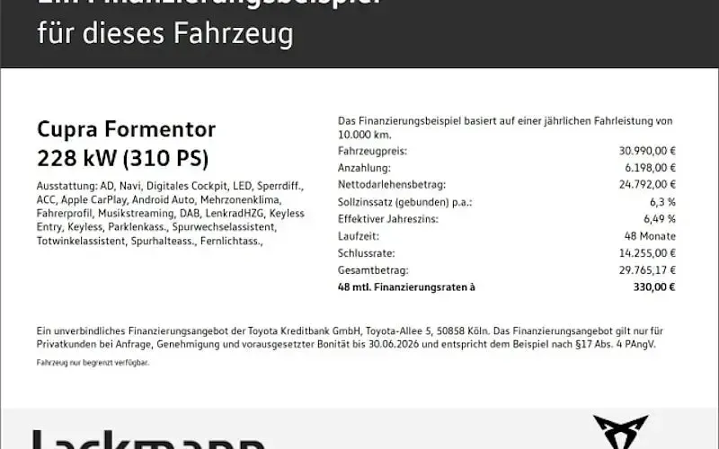 Gebraucht Cupra Formentor VZ 310 PS (228 kW) 2024 Candy weiss SUV