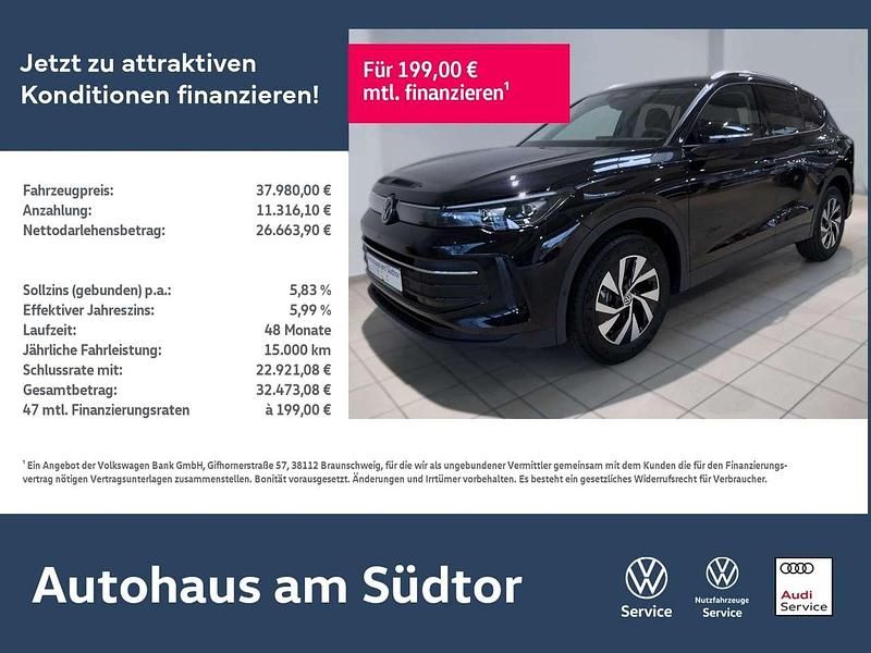 Schwarz Gebraucht 2024 VW Tiguan Life SUV | 37.980 € (Teuer) - Bild 1/4